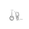 Ti Sento Elegant Circles Hoop Earrings, Silver