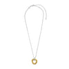 Ti Sento Circle Pendant Necklace, Gold