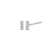 Ti Sento Cubic Zirconia Trio Earrings, Silver