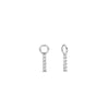 Ti Sento Ear Charms, Silver
