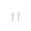 Ti Sento Ear Charms, Silver