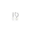 Ti Sento Pearl Drop Earrings, Silver