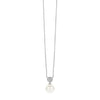 Ti Sento Pearl Drop Necklace, Silver