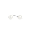 Ti Sento Small Pearl Stud Earrings, Silver