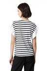 Tiffosi Sailor Stripe Heart T-Shirt, White & Black