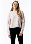 Tiffosi Girls Mixed Knit Long Sleeve Sweater, Multi
