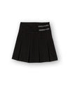 Tiffosi Girls Patra Pleated Skirt With Buckles, Black