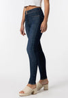 Tiffosi One Size Skinny Iconic High Waist Jeans, Dark Wash Denim