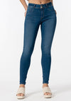 Tiffosi One Size High Rise Skinny Jeans, Medium Blue Denim