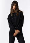 Tiffosi Beaded Embellished Sweatshirt, Black