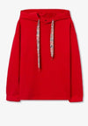 Tiffosi Kenzo Patterned Drawstring Hoodie, Red