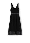 Tiffosi Leto Lace Panel Midi Summer Dress, Black