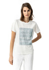 Tiffosi Nany Graphic Tshirt, White & Blue