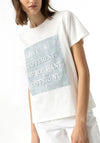 Tiffosi Nany Graphic Tshirt, White & Blue