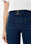 Tiffosi Olivia Pocket Front Straight Leg Jeans, Blue