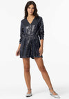 Tiffosi Jenny Sequin Playsuit, Navy