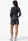Tiffosi Jenny Sequin Playsuit, Navy