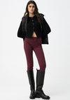 Tiffosi One Size Double Up Skinny Jeans, Wine