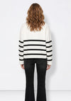 Tiffosi Oversized Striped Jumper, White