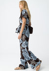 Tiffosi Nicotina Floral Jumpsuit, Brown & Blue