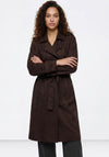 Tiffosi Longline with Belt Coat, Brown