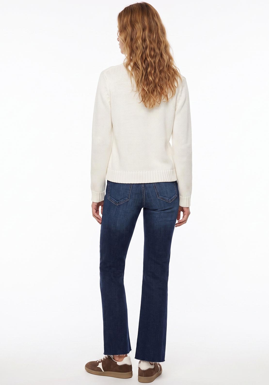 Tiffosi Megan Cropped Straight Leg Jeans, Blue