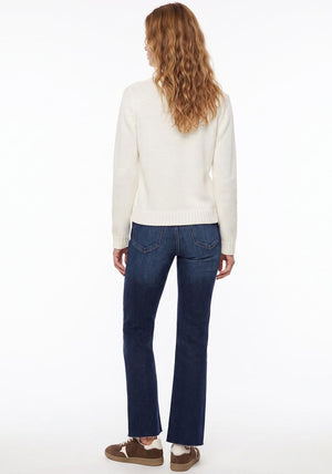 Tiffosi Megan Cropped Straight Leg Jeans, Blue