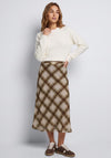Tiffosi Geometric Print Midi Skirt, Green Multi