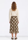 Tiffosi Geometric Print Midi Skirt, Green Multi