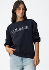 Tiffosi Oceanic Slogan Print Sweatshirt, Navy