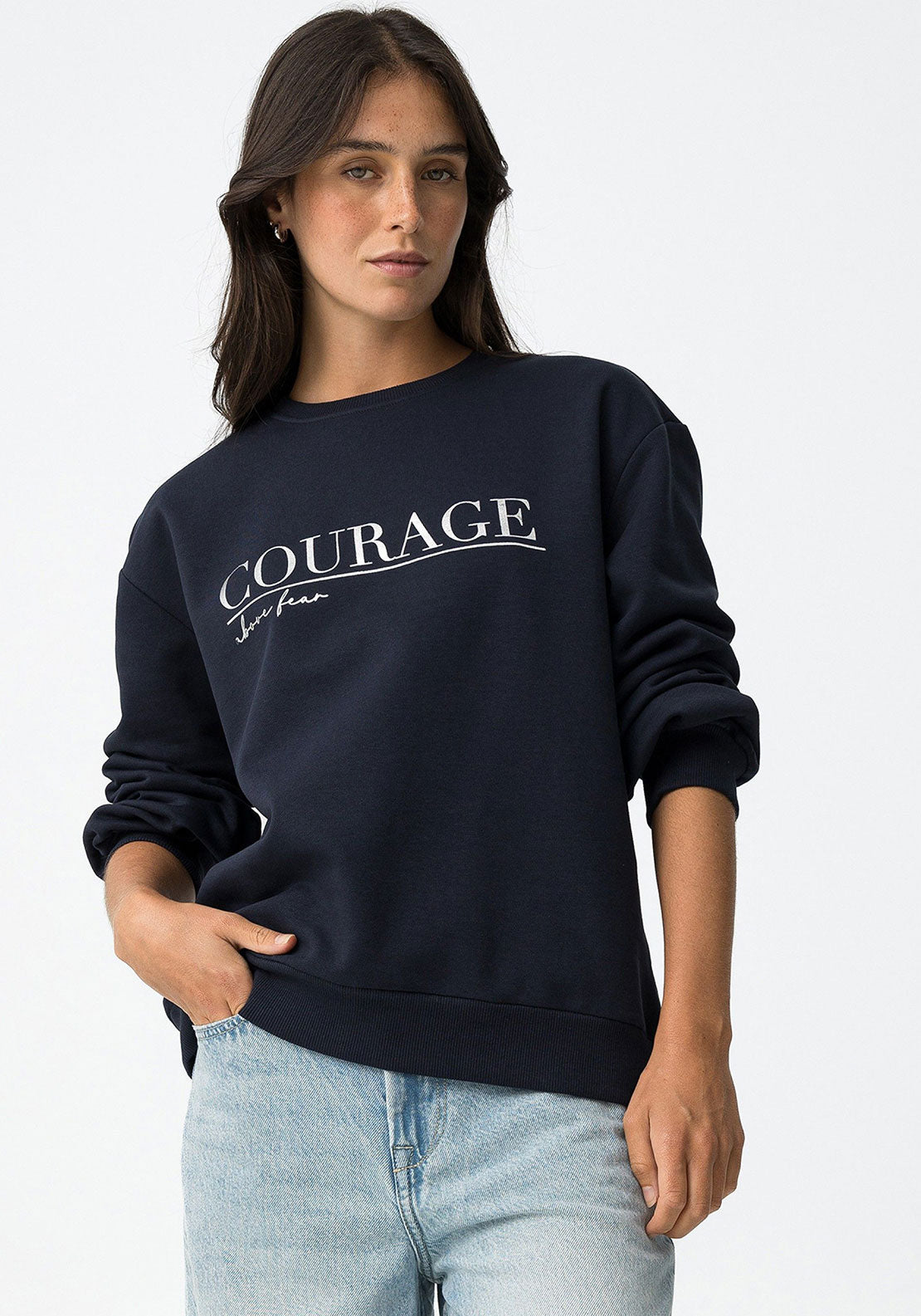 Tiffosi Oceanic Slogan Print Sweatshirt, Navy