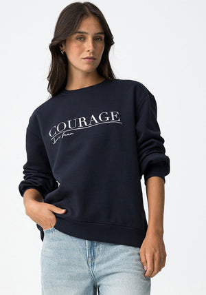 Tiffosi Oceanic Slogan Print Sweatshirt, Navy