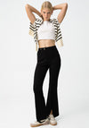 Tiffosi Flora Stretch Flare Leggings, Black