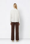 Tiffosi Suede Wide Leg  Trousers, Brown