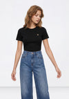 Tiffosi Slim Fit with Gold Hardware T-Shirt, Black