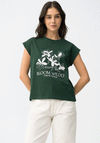 Tiffosi Womens Blissey Embroidered T-Shirt, Green