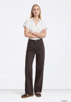 Tiffosi Relaxed Wide Leg Jeans, Brown