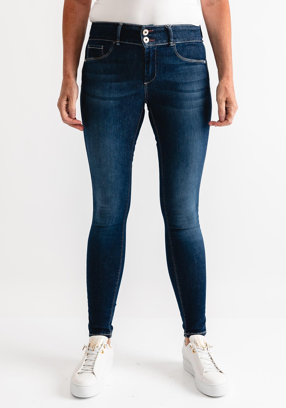 Jean Femme Tiffosi Skinny - Taille 34 (W25 L34), Bleu, 91% Coton, Neuf Avec étiquettes