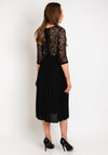Tiffosi Pleated Skirt Midi Dress, Black