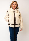 Tiffosi Bong Borg Aviator Jacket, Cream