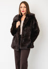 Tiffosi Faux Fur Button Up Jacket, Brown