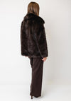 Tiffosi Faux Fur Button Up Jacket, Brown