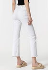 Tiffosi Womens Megan Cropped Flare Jeans, White