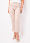 Tiffosi Megan Cropped Straight Leg Jeans, Beige