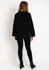 Tiffosi Tiamat Gold Chain Neckline Sweater, Black