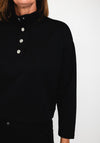 Tiffosi Waffle Textured Sweatshirt, Black