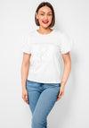 Tiffosi Spirit Broderie Puff Sleeve Top, White