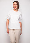 Tiffosi Aquatta Pearl Embellished T Shirt, White