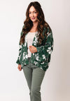 Tiffosi Rave Floral Print Jacket, Green