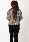 Tiffosi Midge Leopard Knit Jumper, Beige